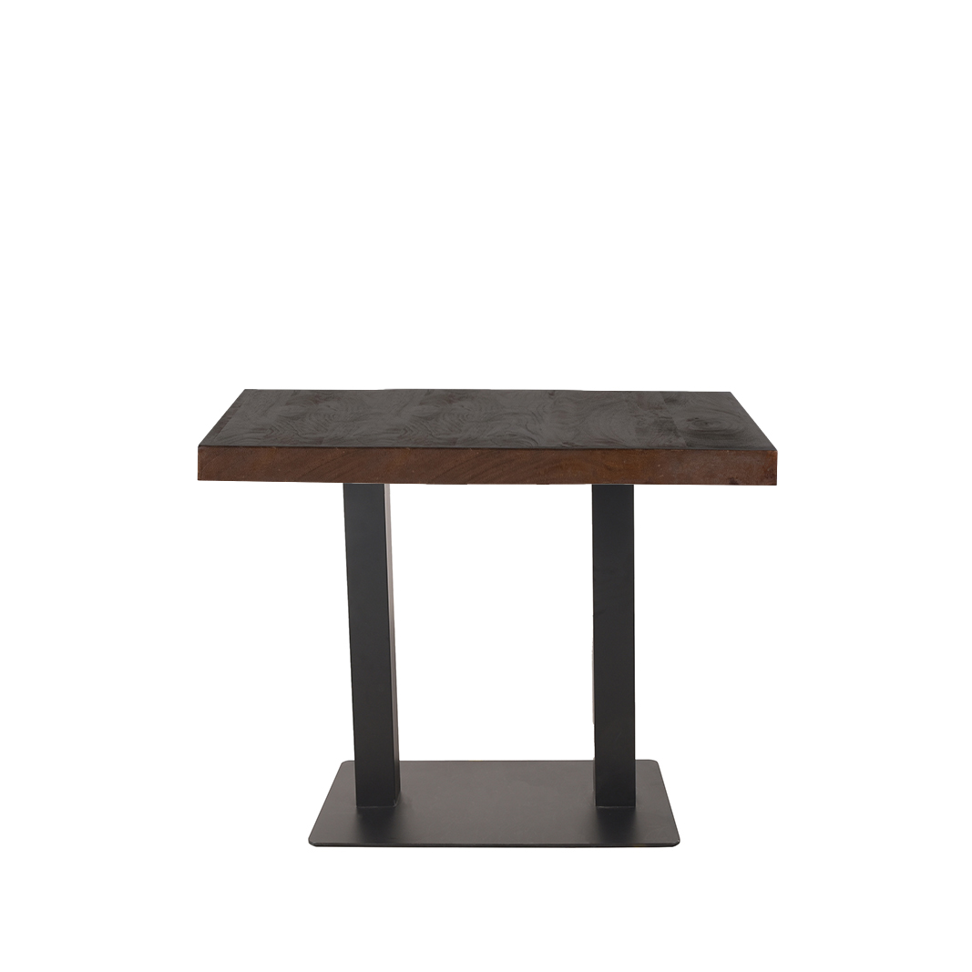 Table de bar Bartafel - Espresso - Marron - Bois de mangue - Industriel