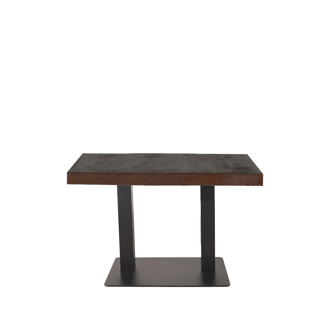 Table de bar Bartafel - Espresso - Marron - Bois de mangue - Industriel - LABEL51