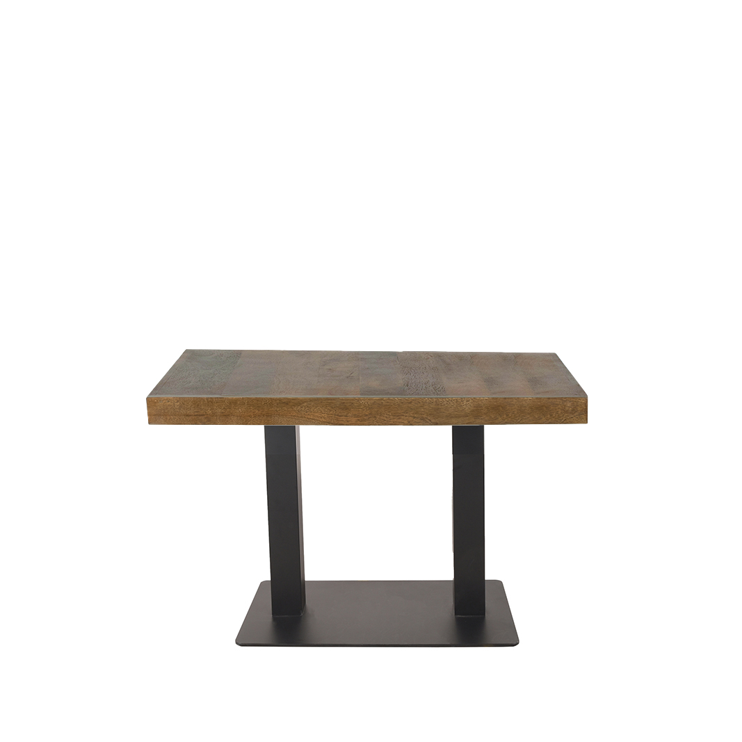 Table de bar Bartafel - Nature - Marron - Bois de mangue - Industriel - LABEL51