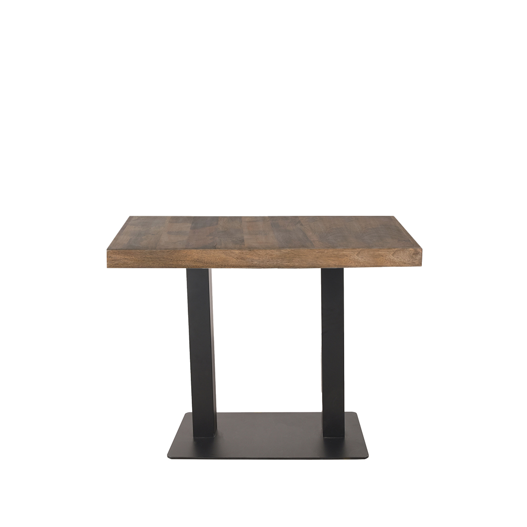 Table de bar Barttafel - Naturel - Bois de mangue - Industriel - LABEL51