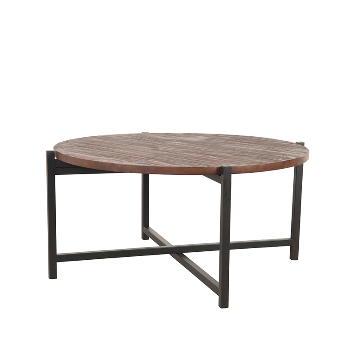 Table basse Dox - Ronde - Espresso - Marron - Bois de mangue - Moderne - LABEL51