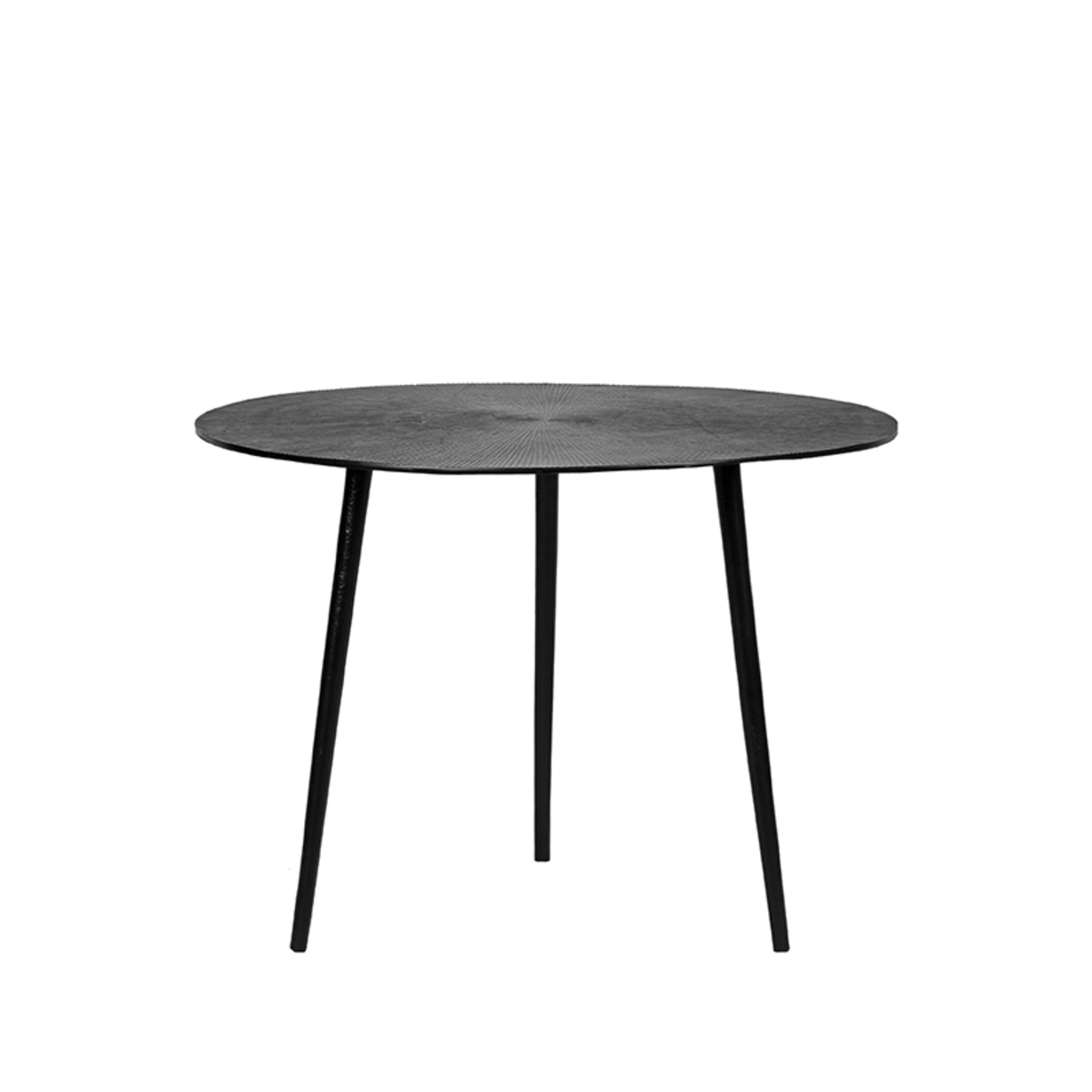 Table basse Nobby - Ronde - Noir - Métal - Moderne - LABEL51
