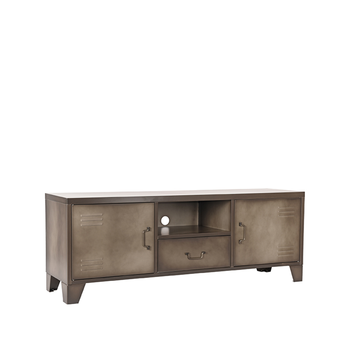 Meuble TV Fence - Gris - Métal - Industriel - LABEL51