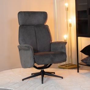 Fauteuil Verdal 77x79x109 Cm Antraciet Cosmo Perspectief 360