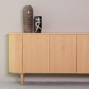 Dressoir Oliva 180x47x85 Cm Naturel Eikenhout Perspectief