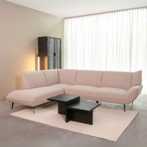 Sofa Pesaro Ottomane + 2,5 seater Naturel Touch Perspectief