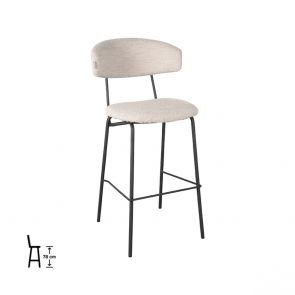 Tabouret de Bar Zack 53x56x107 cm