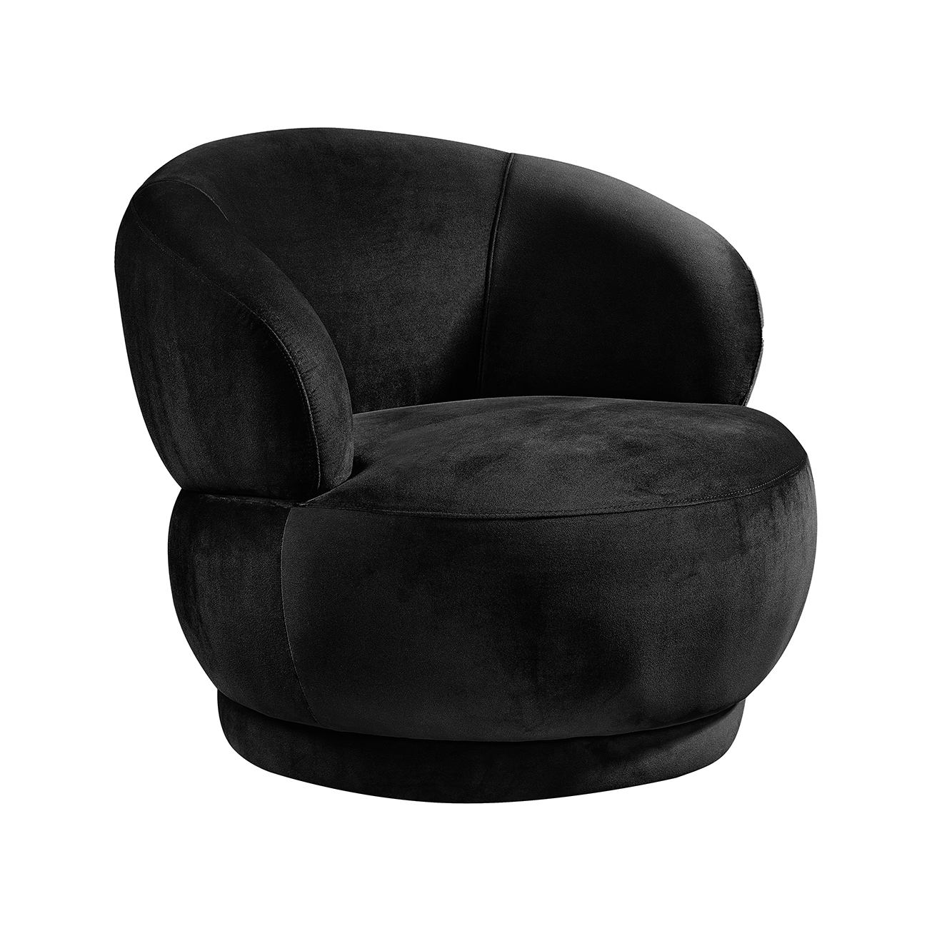 Fauteuils I_Lobby - Noir - Velvet - Sans accoudoir - Rurale - LABEL51