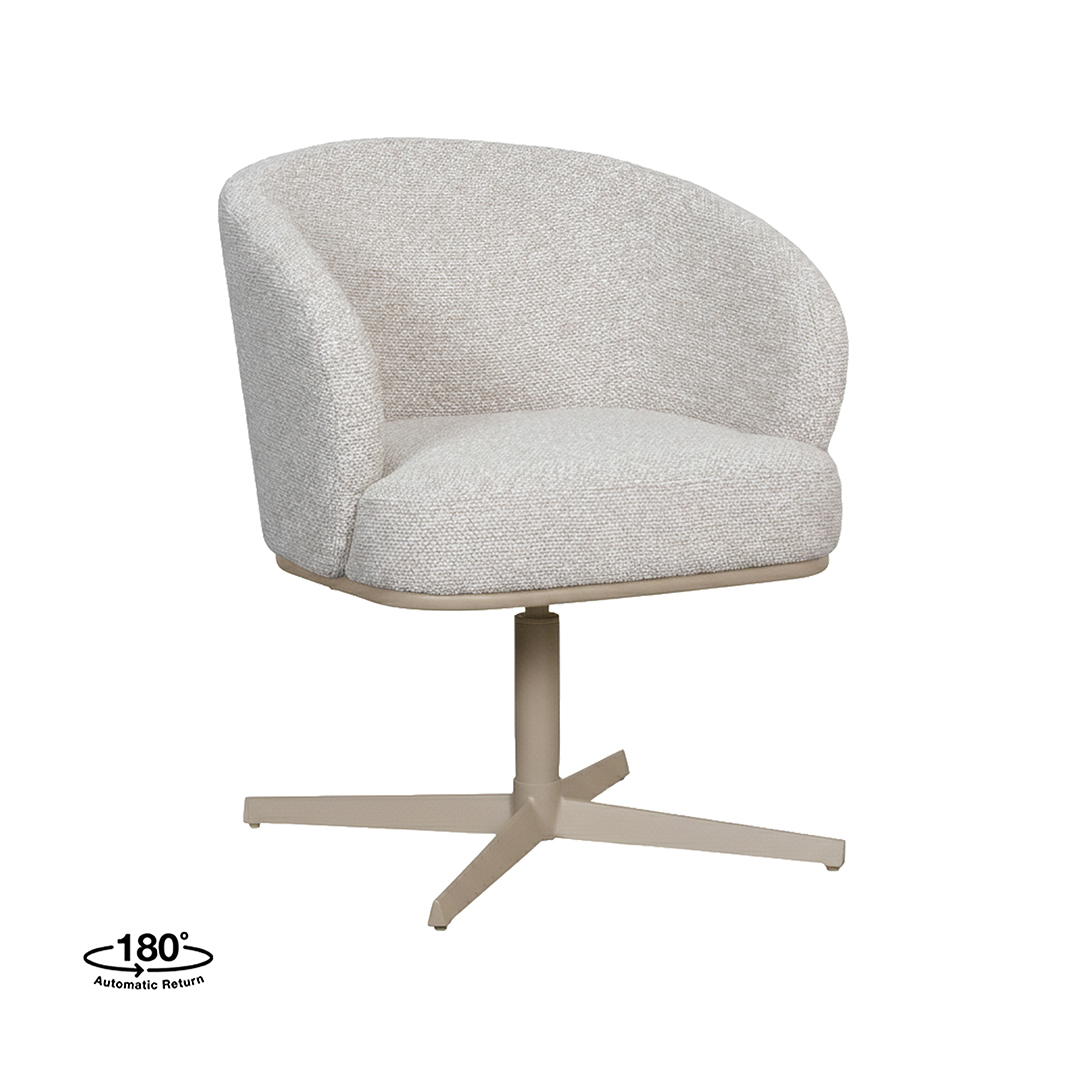 Chaises de salle à manger I_Cannes - Naturel - Boucle - Sans accoudoir - LABEL51