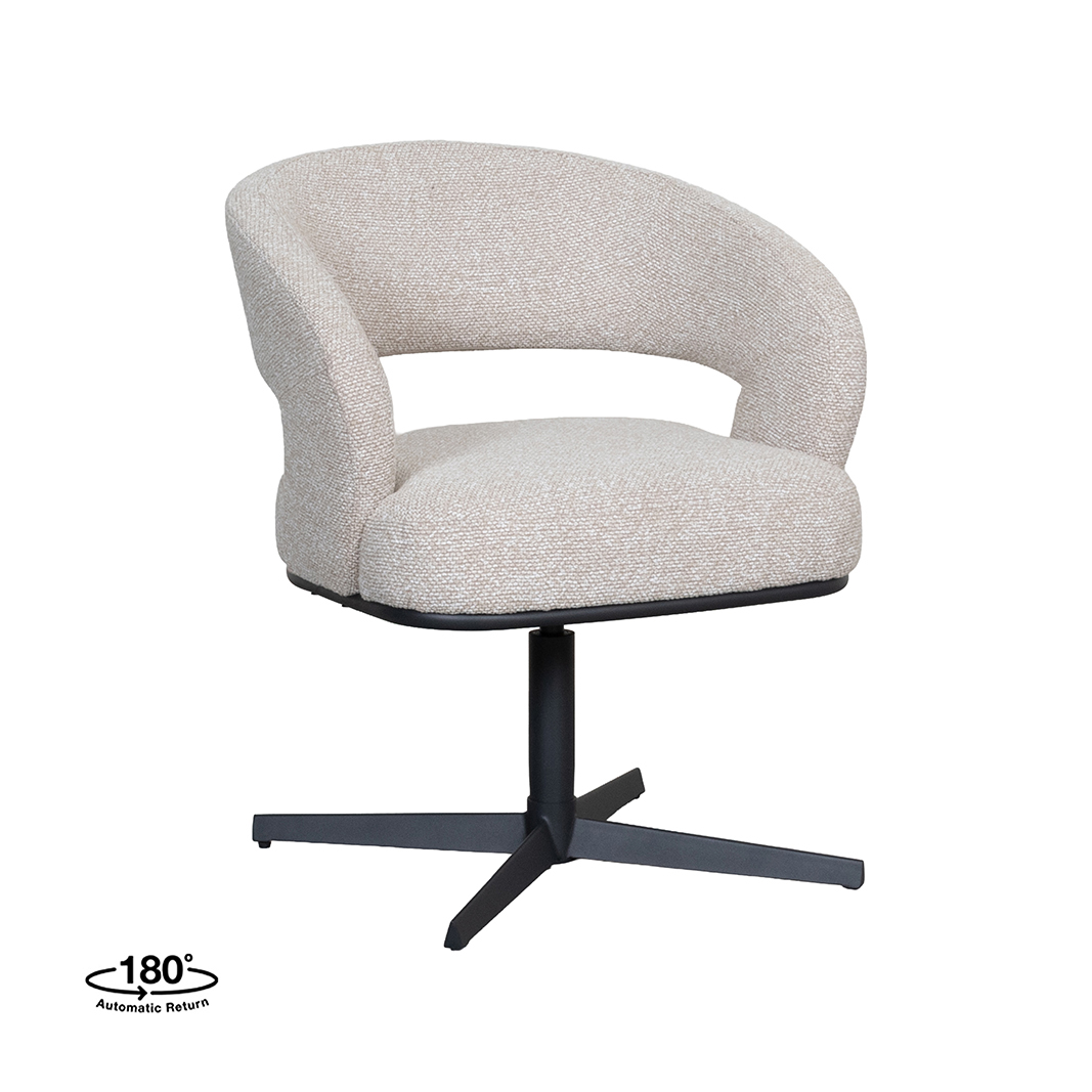 Chaises de salle à manger I_Monaco - Naturel - Boucle - Sans accoudoir - LABEL51
