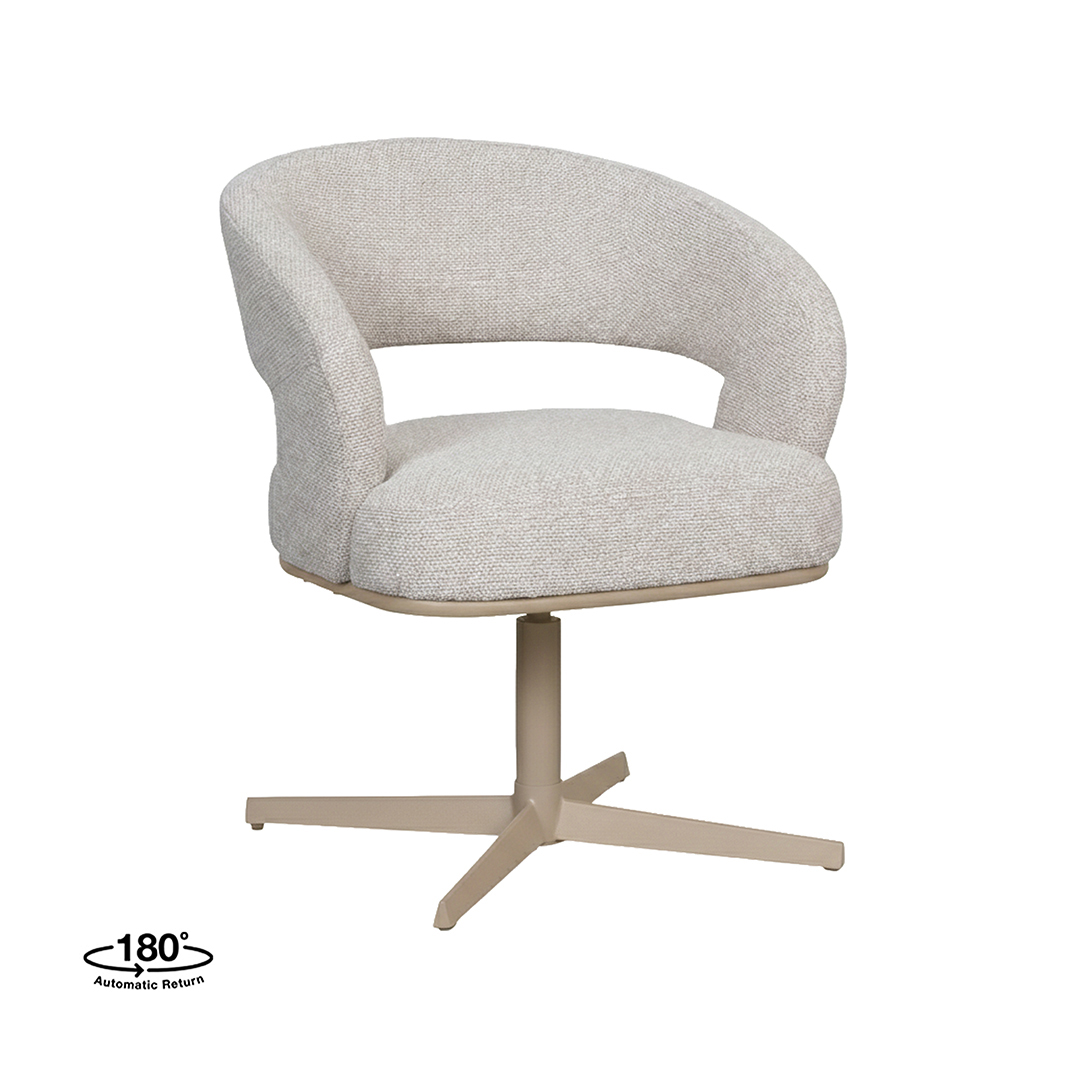 Chaises de salle à manger I_Monaco - Naturel - Boucle - Sans accoudoir - LABEL51