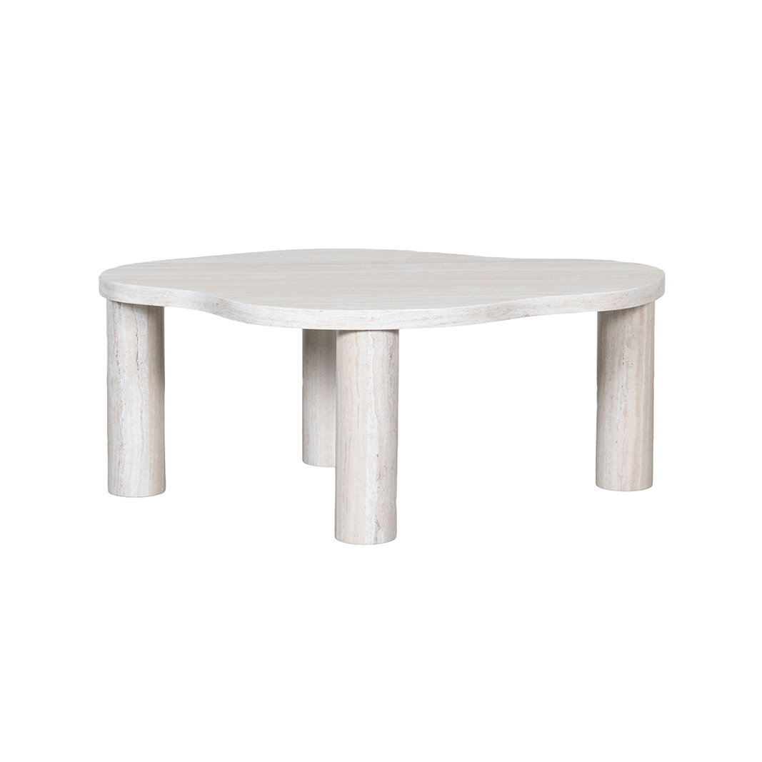 Table basses I_Harmony - Travertin - Naturel - LABEL51