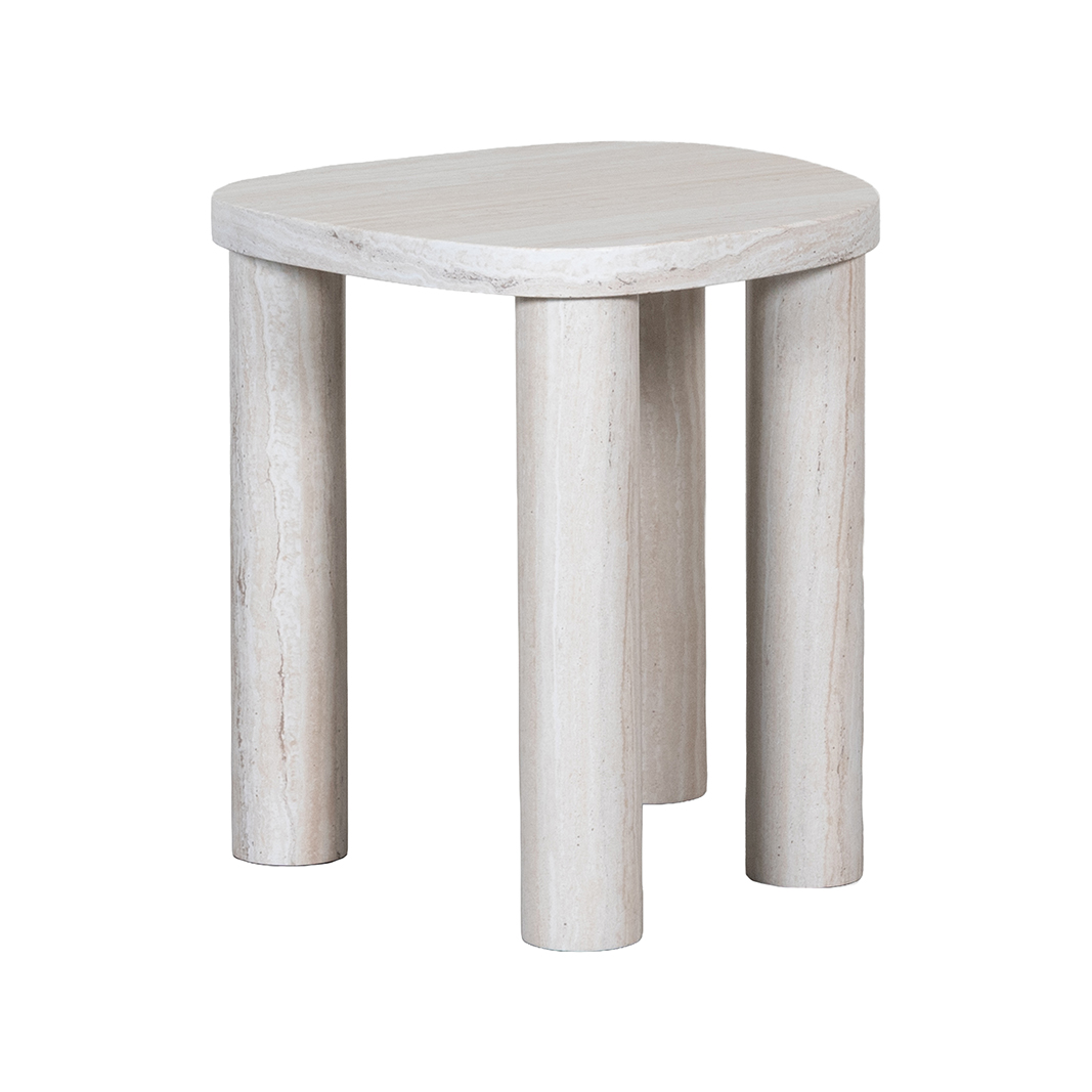 Table basses I_Calm - Travertin - Naturel - LABEL51