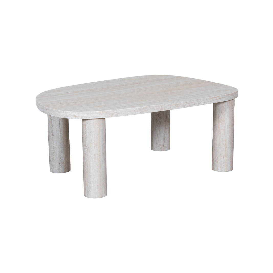 Table basses I_Clean - Travertin - Naturel - LABEL51
