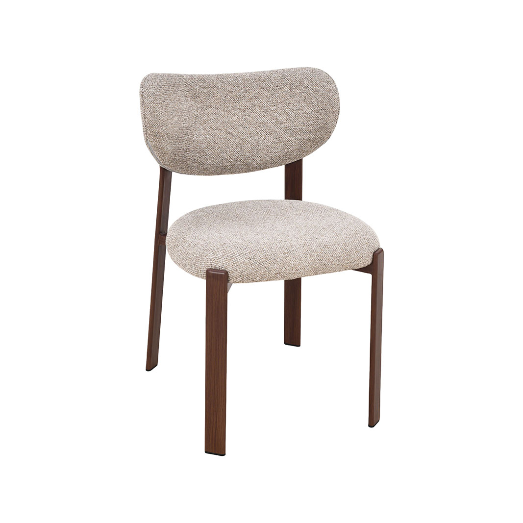 Chaises de salle à manger I_Mika - Beige - Creme - Geweven - Sans accoudoir - LABEL51