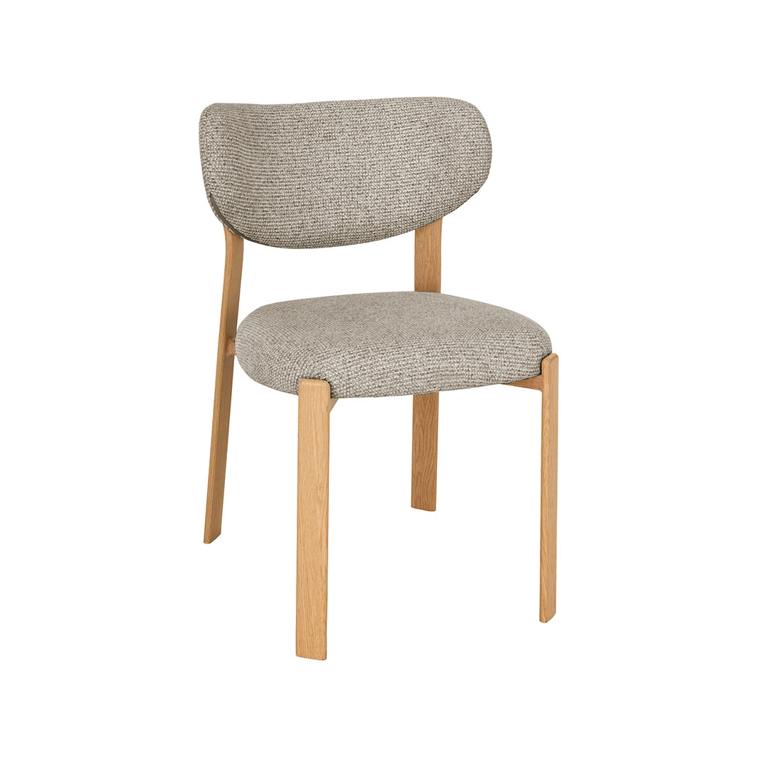 Chaises de salle à manger I_Mika - Beige - Creme - Geweven - Sans accoudoir - LABEL51