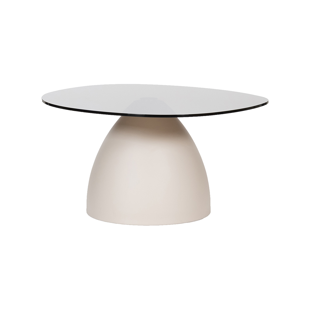 Table basses I_Vera - Smoked Brown - Marron - Verre - LABEL51