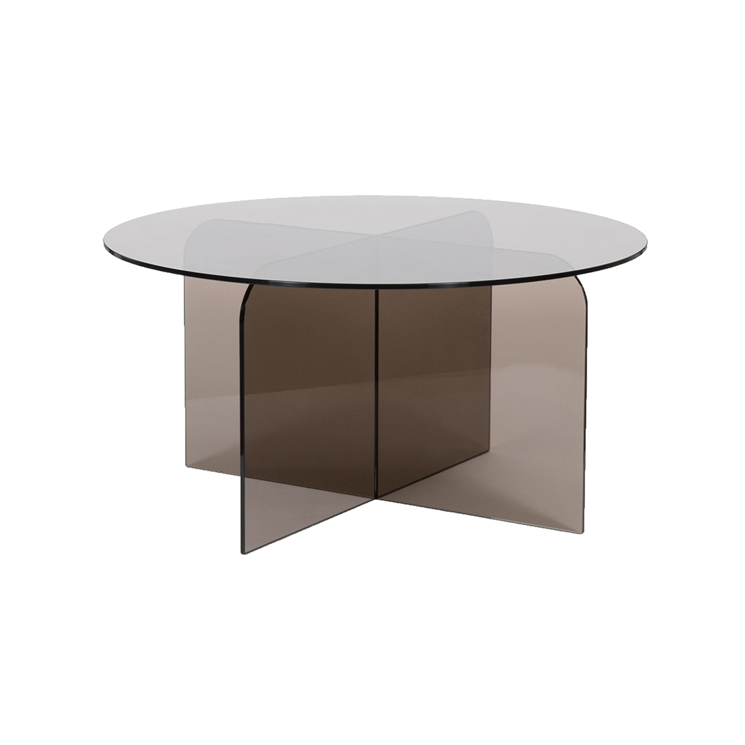 Table basses I_Tulip - Smoked Brown - Marron - Verre - LABEL51