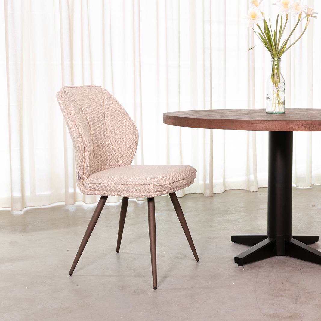 Chaises de salle à manger I_Silvain - Naturel - Boucle - Sans accoudoir - LABEL51