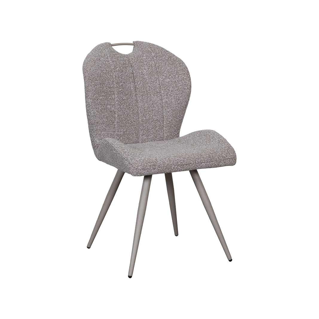 Chaises de salle à manger I_Silly - Mushroom - Marron - Boucle - Sans accoudoir - LABEL51