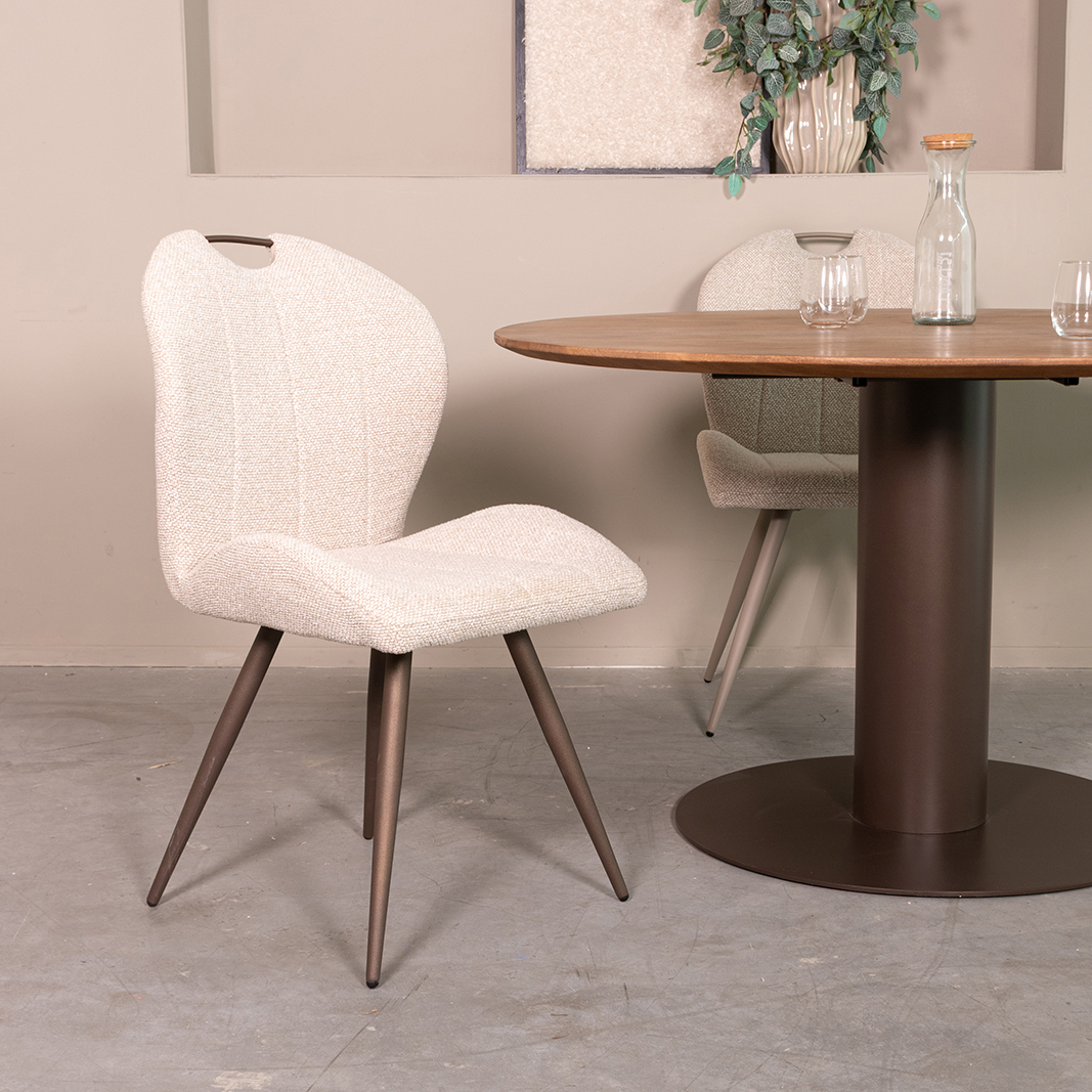 Chaises de salle à manger I_Silly - Naturel - Boucle - Sans accoudoir - LABEL51