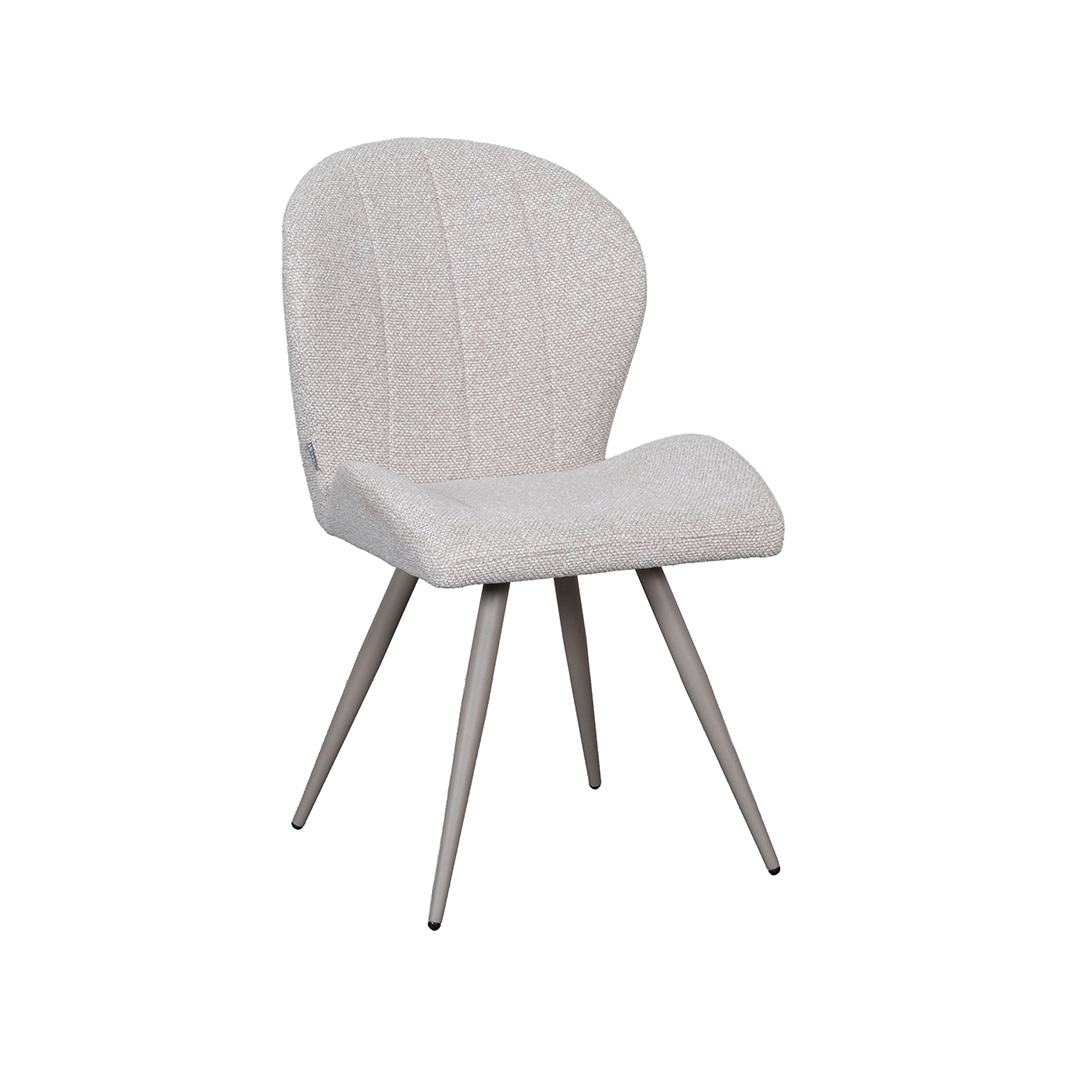 Chaises de salle à manger I_Sil - Naturel - Boucle - Sans accoudoir - LABEL51