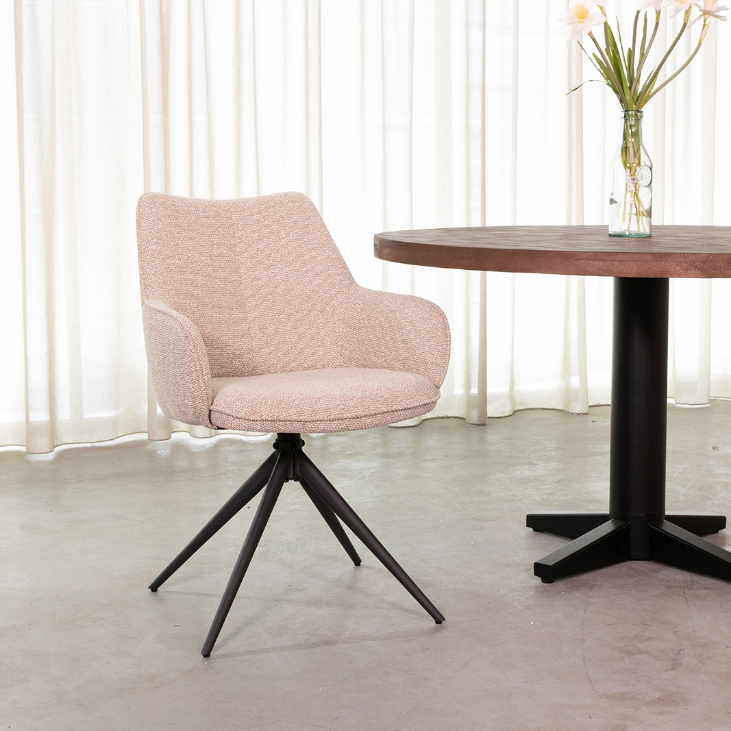 Chaises de salle à manger I_Sawa - Naturel - Boucle - Sans accoudoir - LABEL51