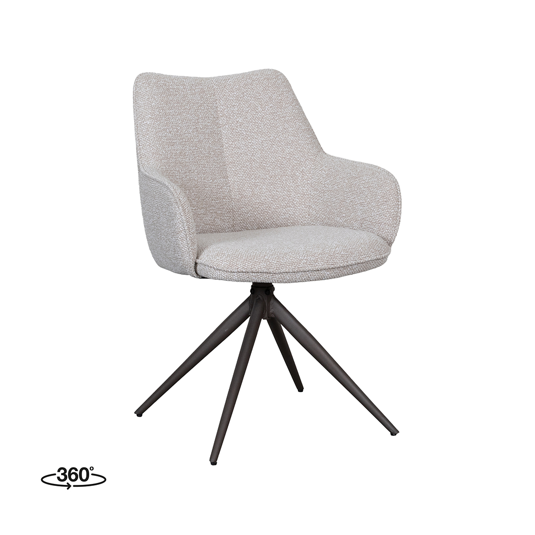 Chaises de salle à manger I_Sawa - Naturel - Boucle - Sans accoudoir - LABEL51