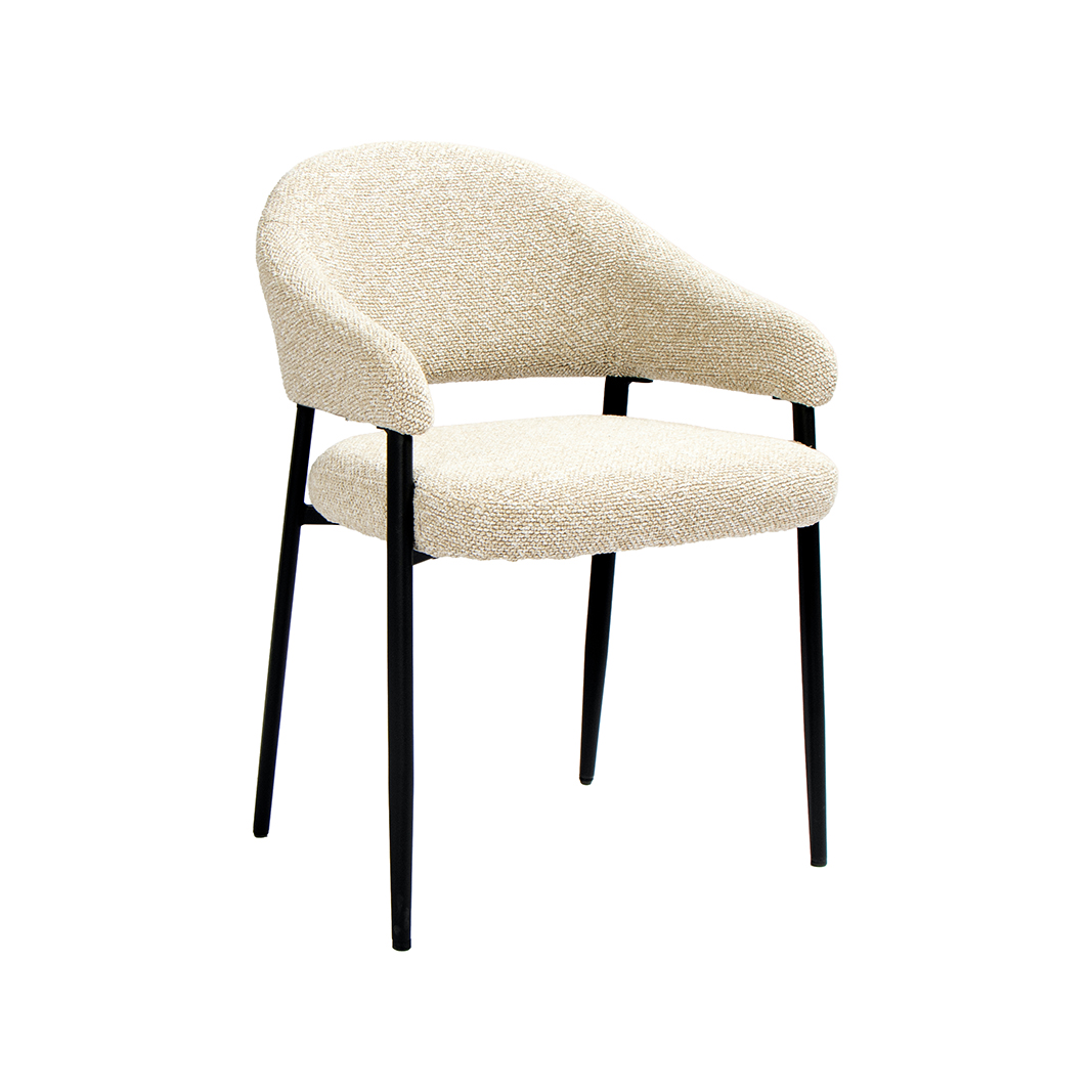 Chaises de salle à manger I_Sora - Naturel - Boucle - Sans accoudoir - LABEL51