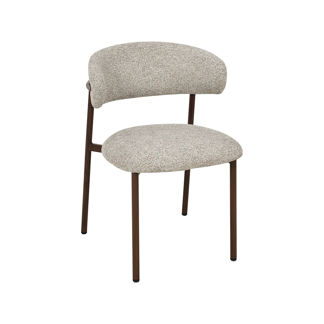 Chaises de salle à manger I_Kaito - Beige - Creme - Geweven - Sans accoudoir - LABEL51