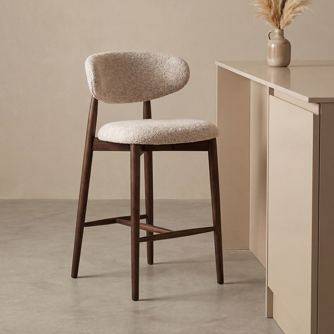Tabourets de bar I_Kyoto - Beige - Creme - Superb - LABEL51