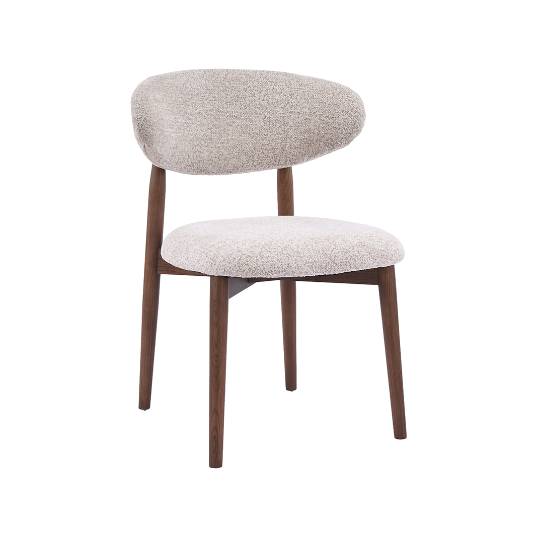 Chaises de salle à manger I_Kyoto - Beige - Creme - Geweven - Sans accoudoir - LABEL51