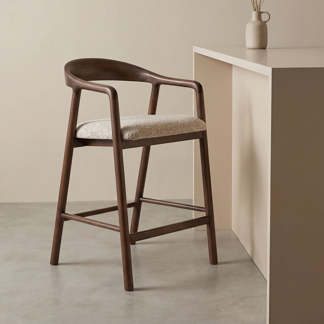 Tabourets de bar I_Lone - Beige - Naturel - Superb - LABEL51