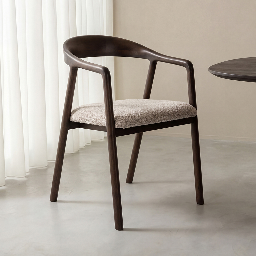 Chaises de salle à manger I_Lone - Beige - Creme - Geweven - Sans accoudoir - LABEL51