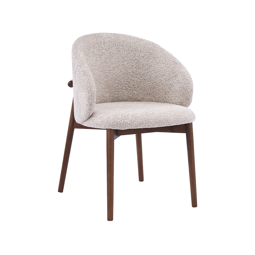 Chaises de salle à manger I_Nagano - Beige - Creme - Geweven - Sans accoudoir - LABEL51