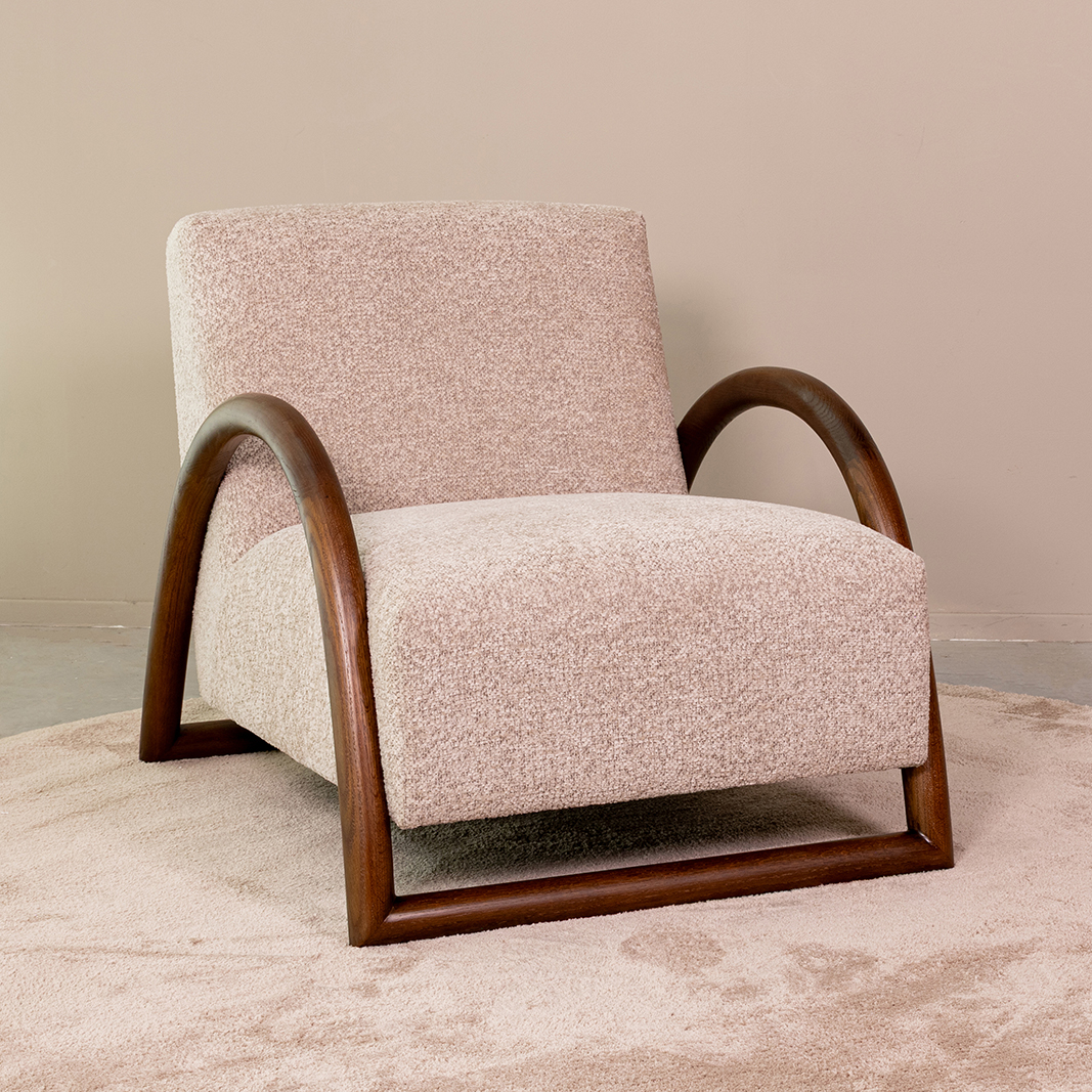 Fauteuils I_Viggo - Beige - Creme - Geweven - Sans accoudoir - LABEL51
