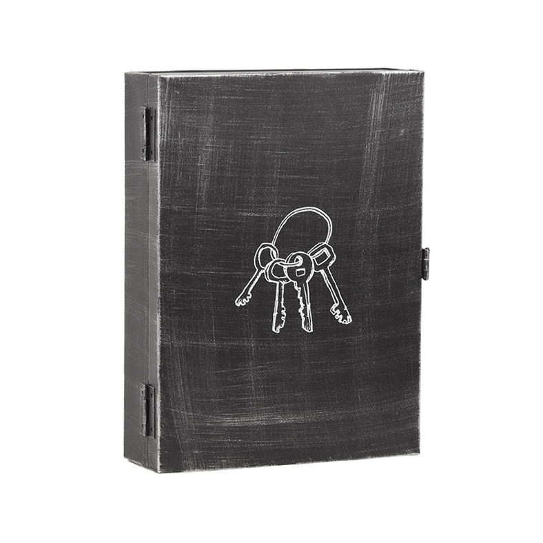 Décoration murale I_Sleutelkastje - Noir - ZWART - Métal - Industriel - LABEL51