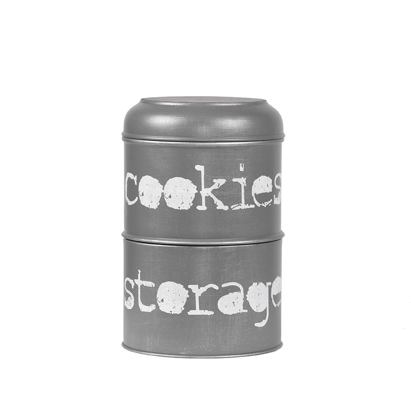 Boîte I_Opbergblik - Antiek Grijs - Gris - Métal - Industriel - LABEL51