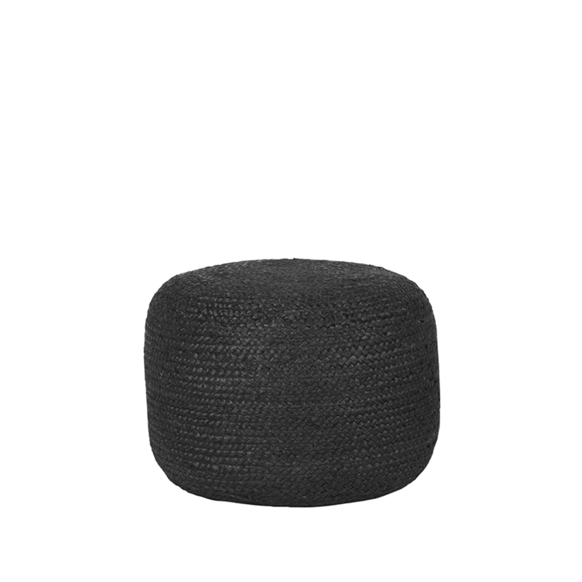 Pouf I_Jute - Noir - Jute - Moderne - LABEL51