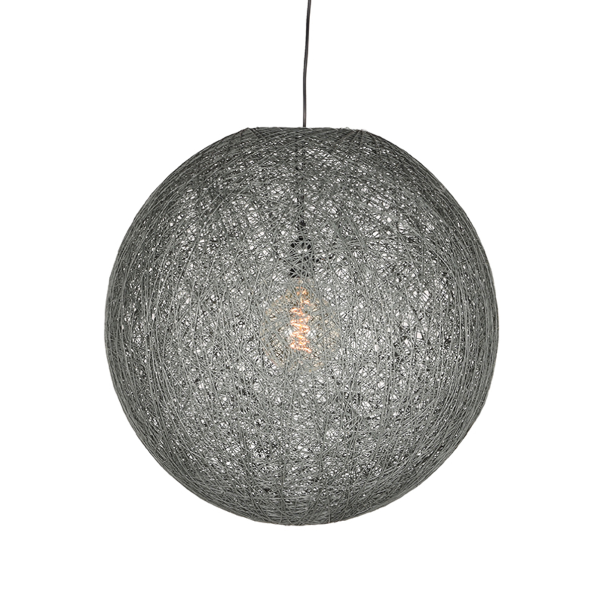 Lampe suspendue I_Twist - Gris - Lin - Industriel - LABEL51