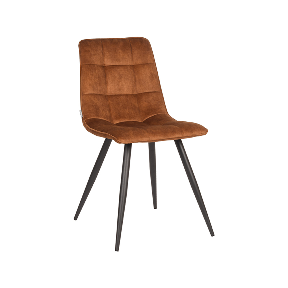 Chaise de salle à manger I_Jelt - Ocre - Jaune - Velours - Sans accoudoir - Retro - LABEL51