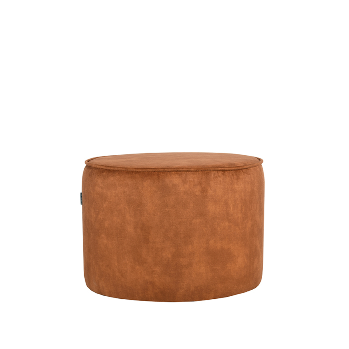Pouf I_Tibo - Ocre - Jaune - Velours - Retro - LABEL51