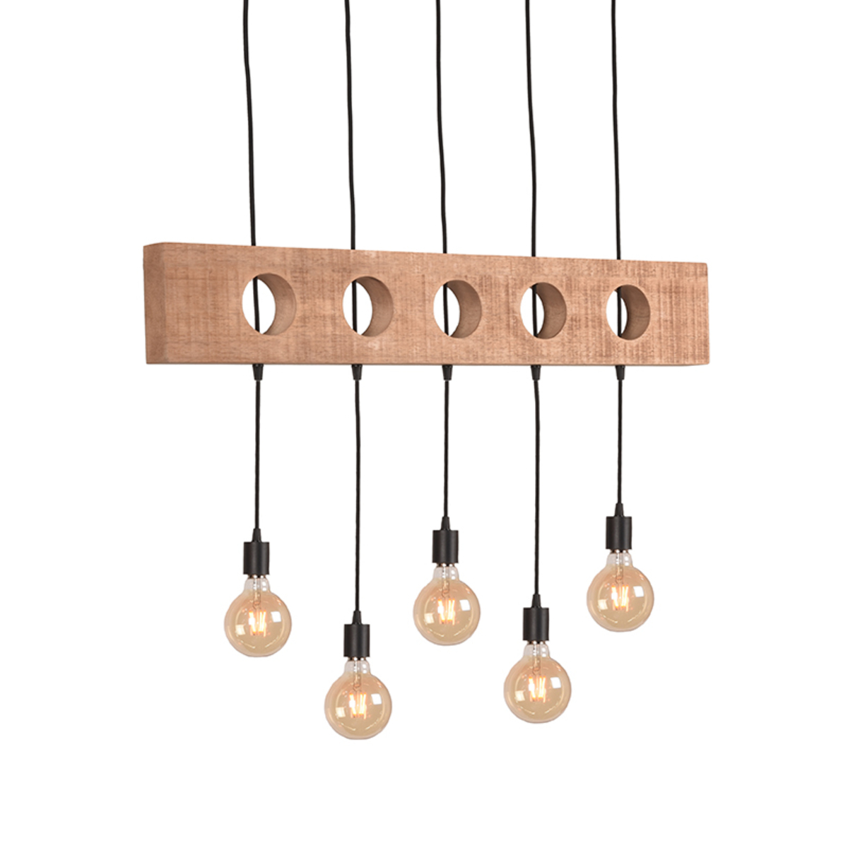 Lampe suspendue I_Timber - Noir - Métal - Moderne - LABEL51
