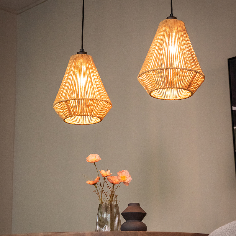 Lampe suspendue I_Ibiza - Naturel - - Rurale - LABEL51