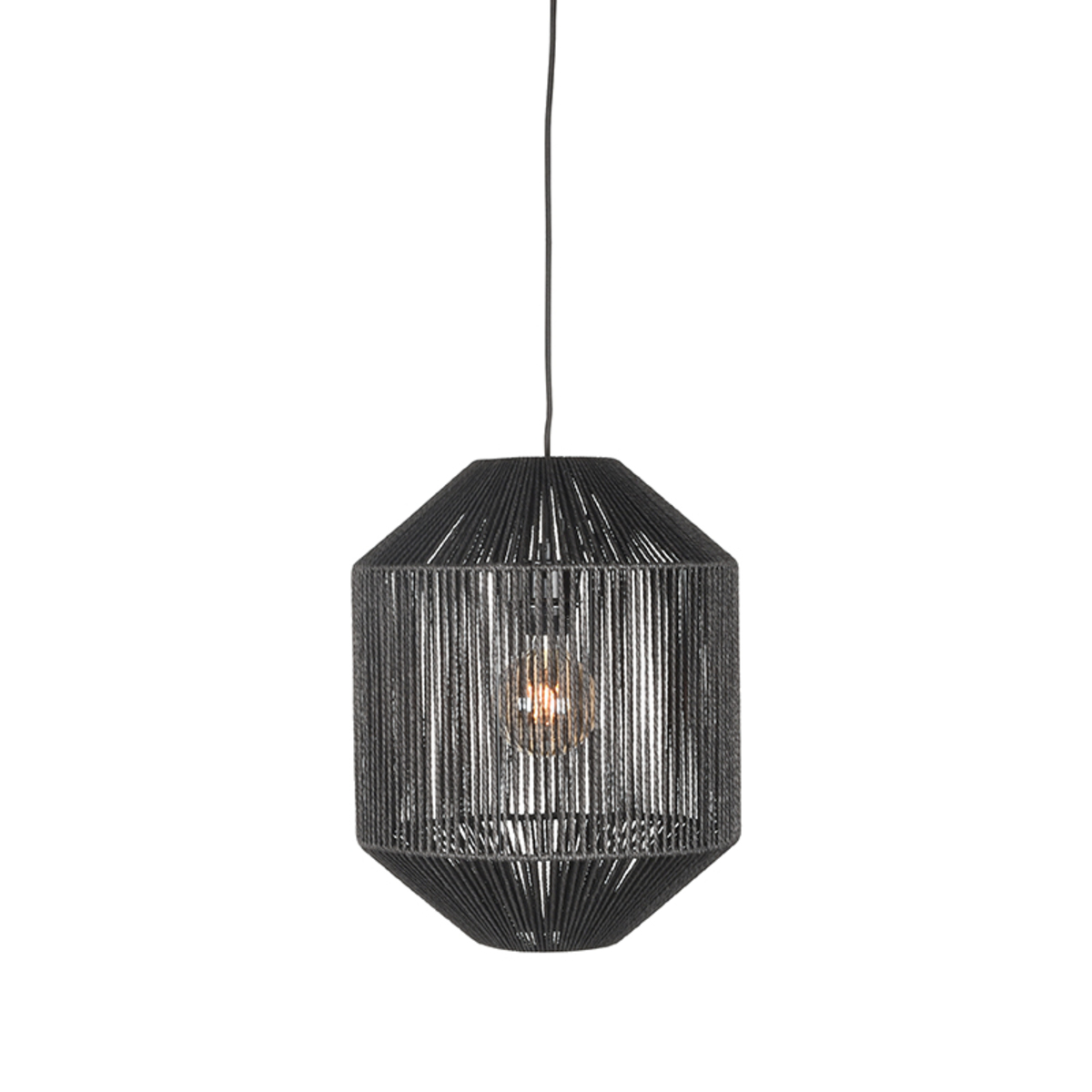 Lampe suspendue I_Ibiza - Noir - ZWART - - Rurale - LABEL51