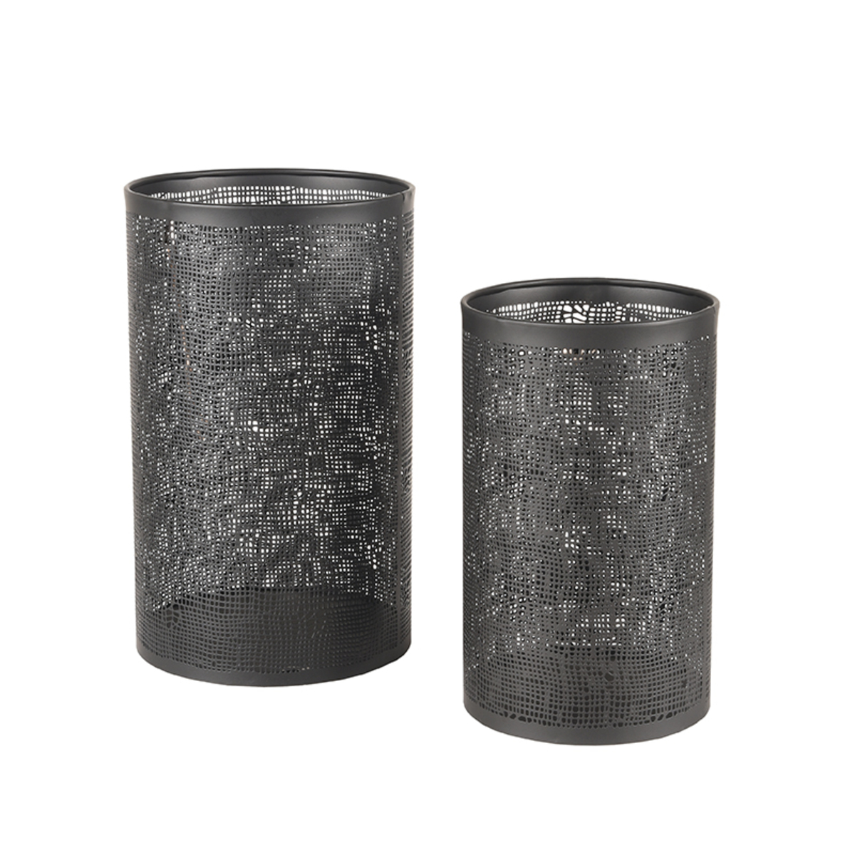 Décoratio I_Kaarsenhouders - Noir - Métal - Moderne - LABEL51