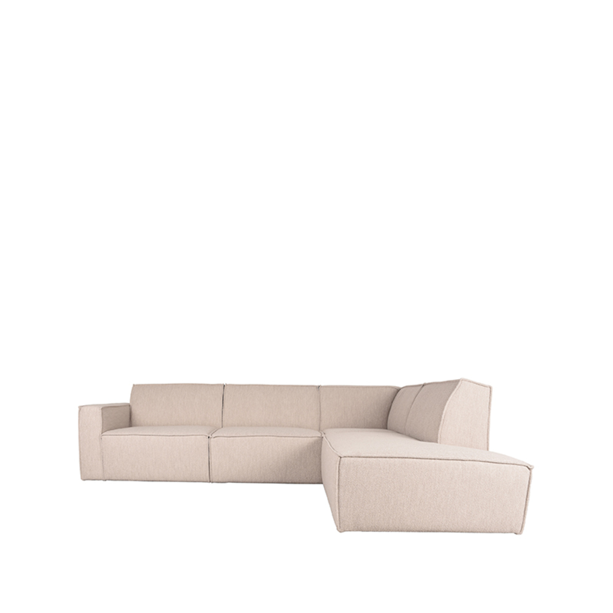 Canapé d'angle I_Kay - Droit Voorstaand - Naturel Beige - Boucle - Scandinave - LABEL51