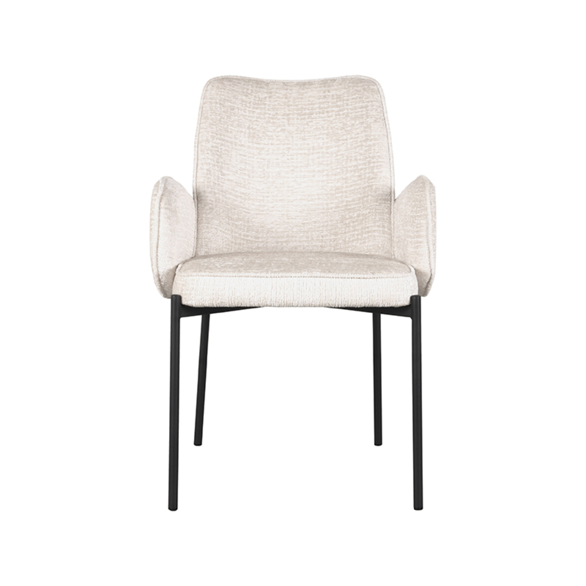 Chaise de salle à manger I_Joni - Accoudoir - Creme - Elegance - Rurale - LABEL51