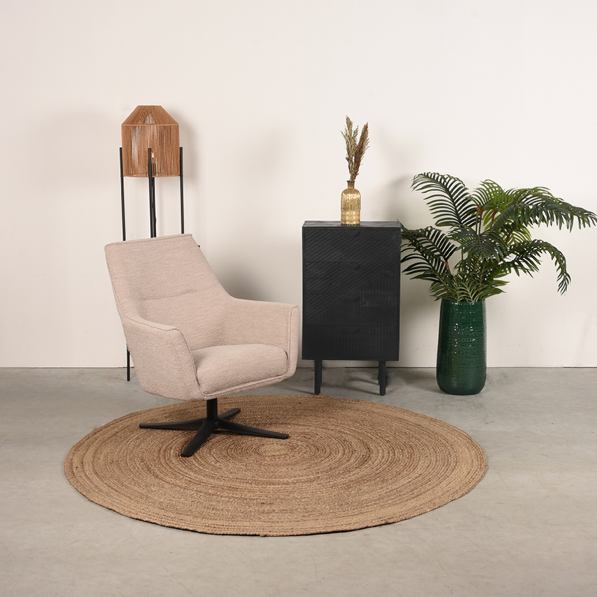 Commode I_Cotia - Noir - Bois de mangue - Moderne - LABEL51