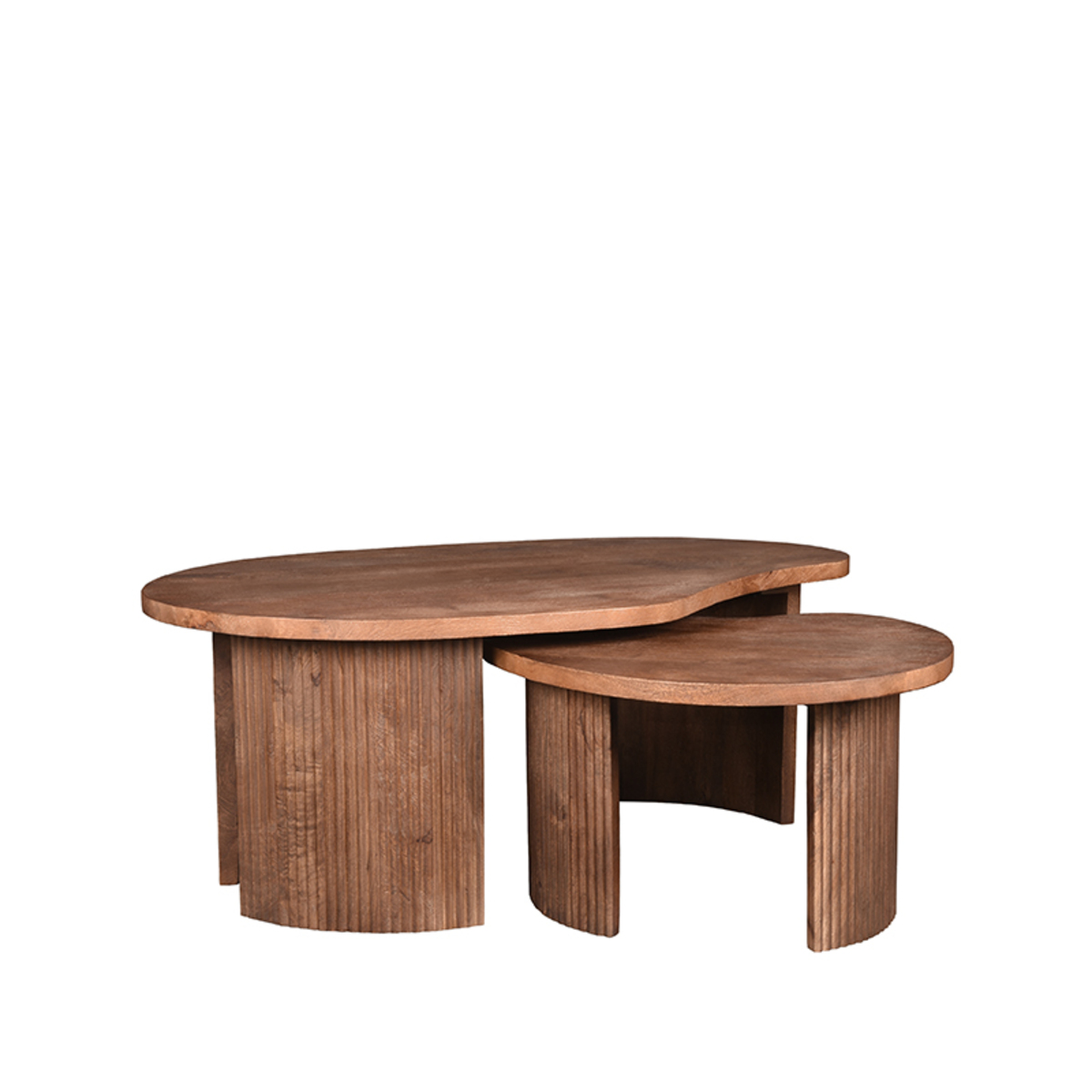 Table basse I_Timon - Organique - Espresso - BRUIN - Bois de mangue - Minimaliste - LABEL51